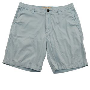 Quiksilver Waterman Collection Casual Chino Shorts Mens 32 Light Blue Flat Front